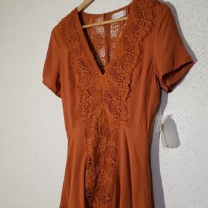 Altard state burnt orange dress